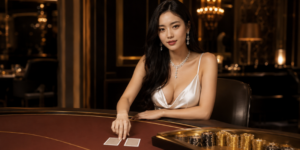 Trong cách đánh baccarat, bàn chơi được thiết kế mô phỏng theo phong cách casino